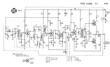 Pye ;Australia Caddy schematic circuit diagram